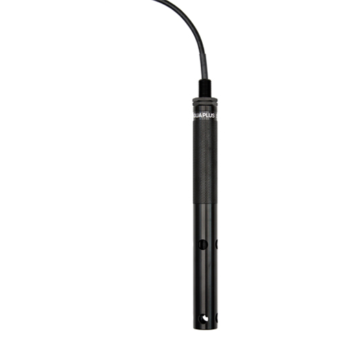 The Aquaplus, Aquaread's portable, GPS Optical Dissolved Oxygen/Electrical Conductivity water quality probe.